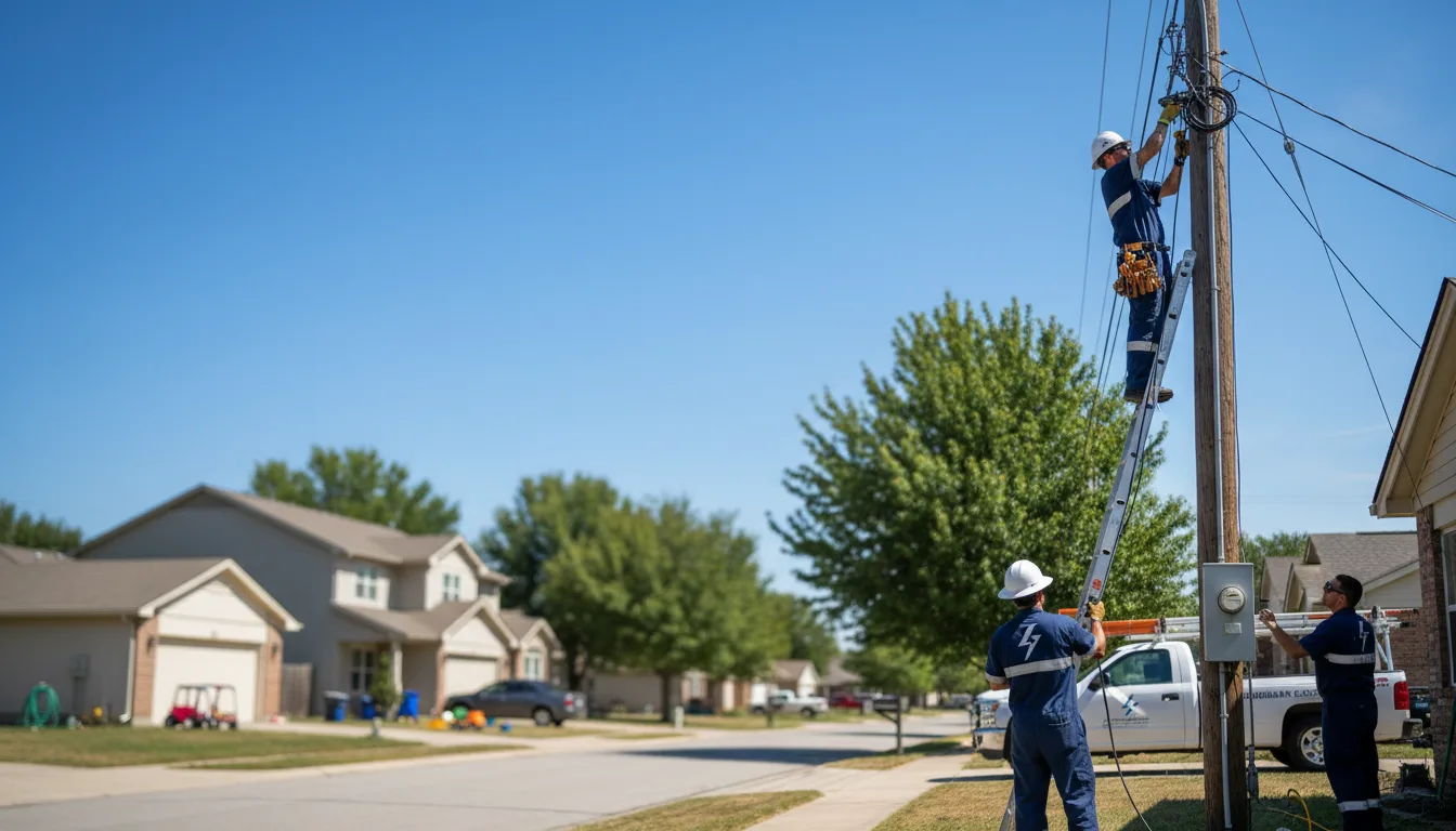 Residential electrician providing installation services in Martell, NE